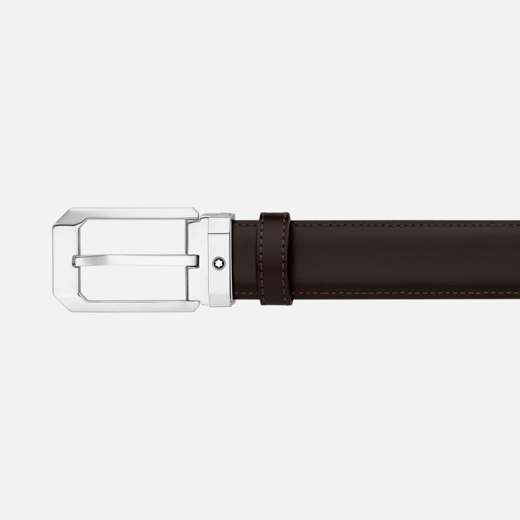 Montblanc Leather Reversible Pin Buckle Belt