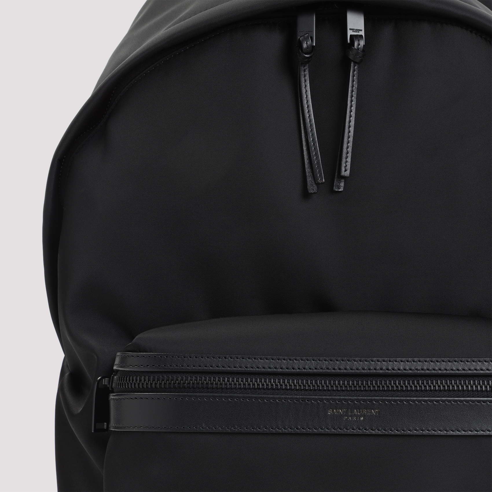 Saint Laurent Zipper Backpack In Black