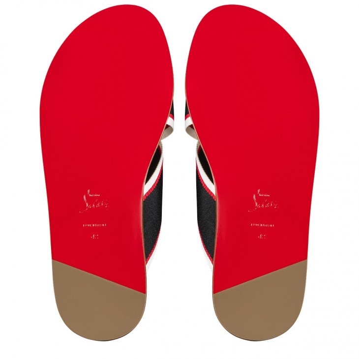 Christian Louboutin Hot Cross Slides In Black