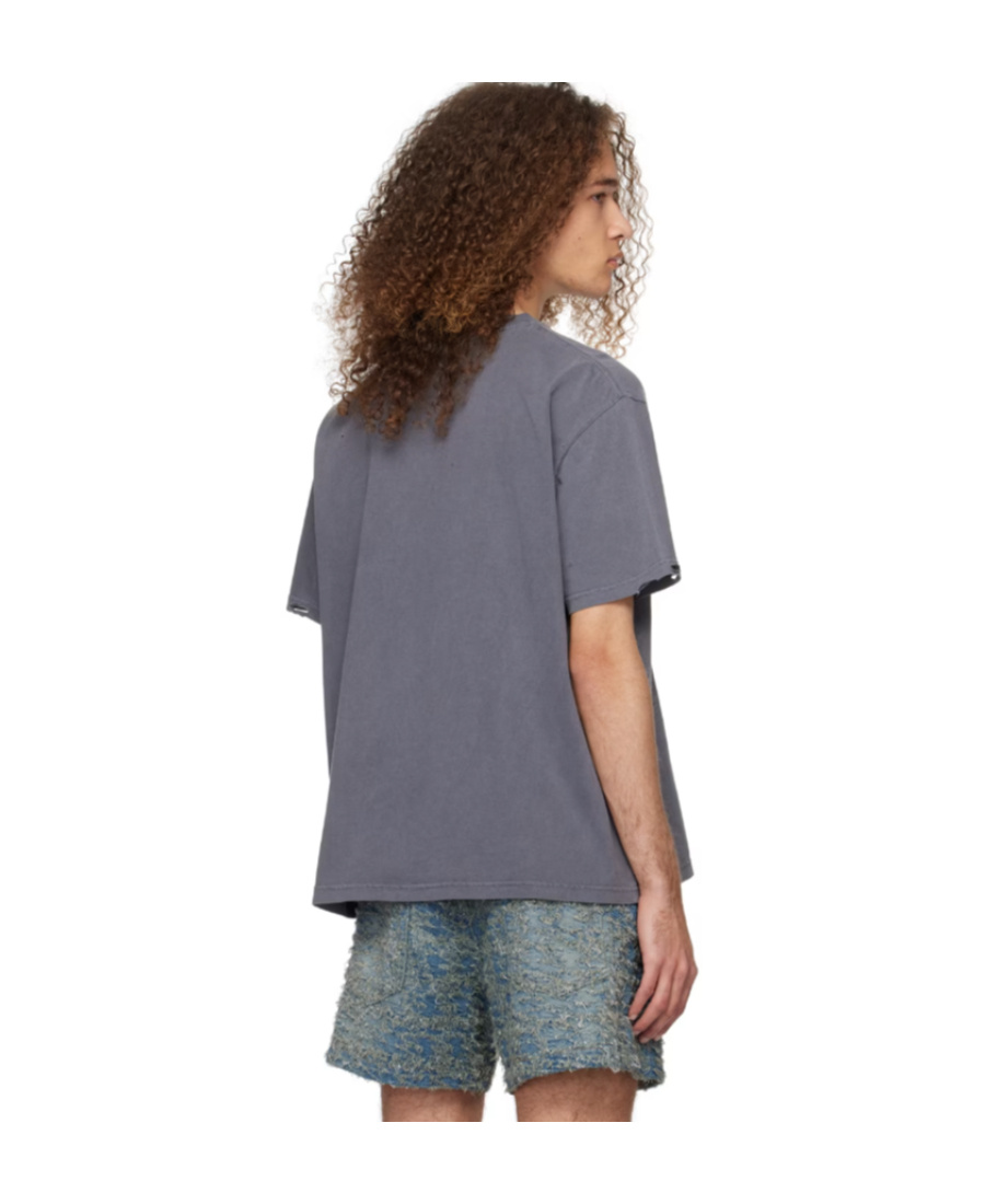 We11 Done Slogan-print Cottton T-shirt In Gray