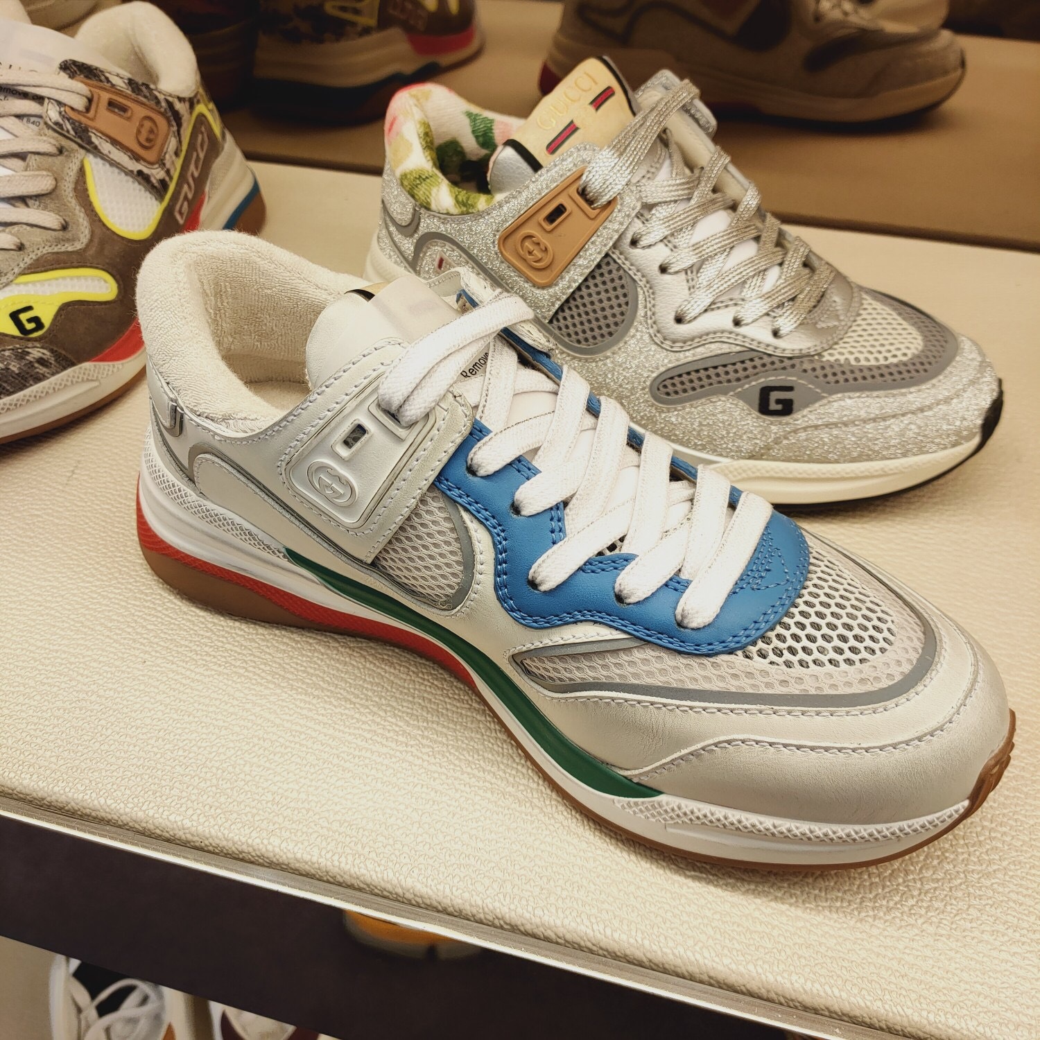 Gucci Ultrapace Low-top Sneakers In Multicolor