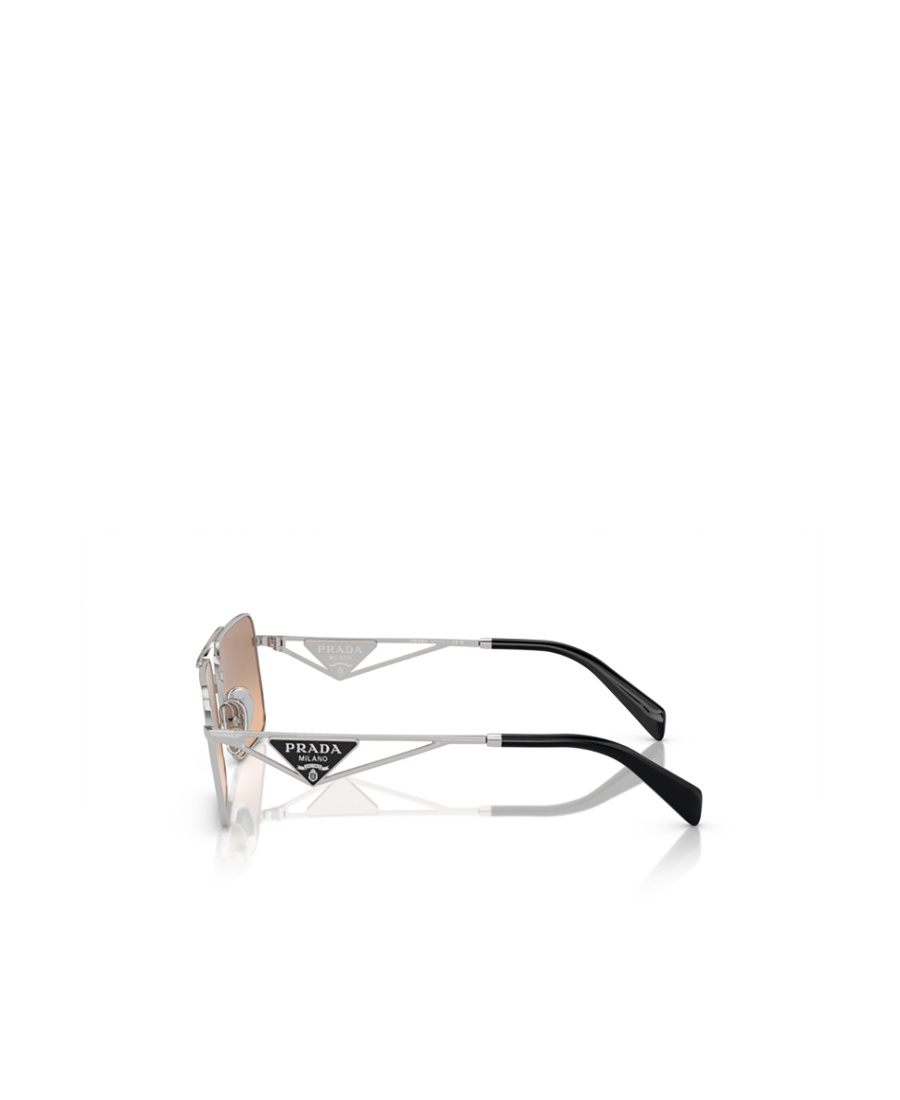 Prada Enamel Logo-detailed Tinted Sunglasses In Nude