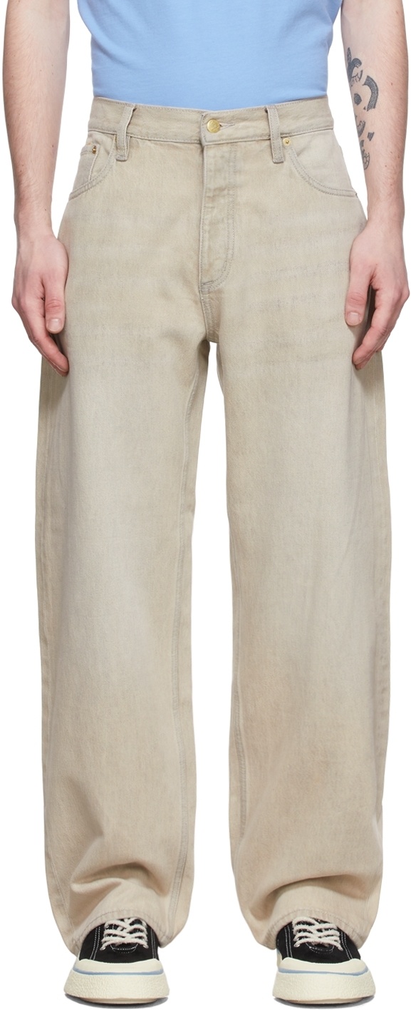 Eytys Beige Cypress Jeans In Nude