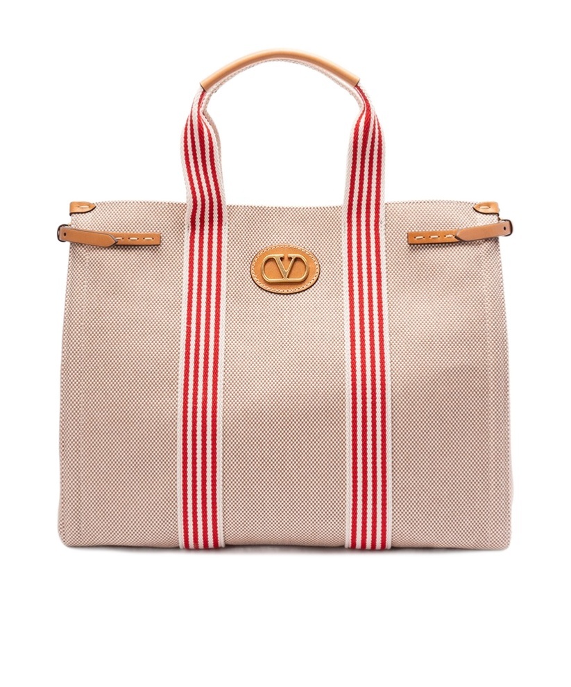 Valentino Antibes Tote Bag In Nude