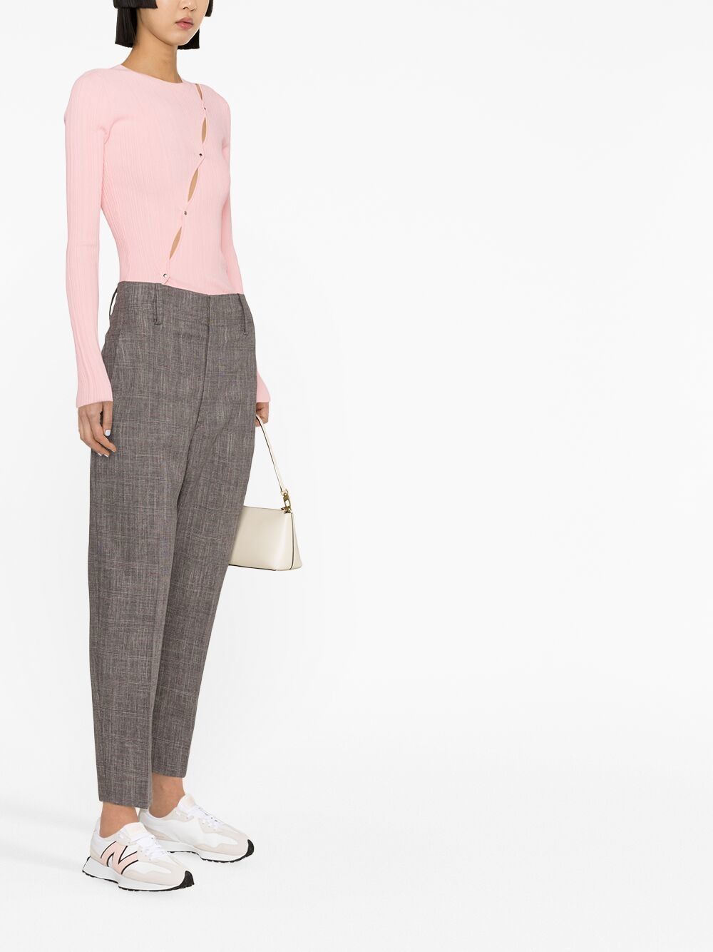 Isabel Marant Étoile Checked Tapered Trousers In Gray