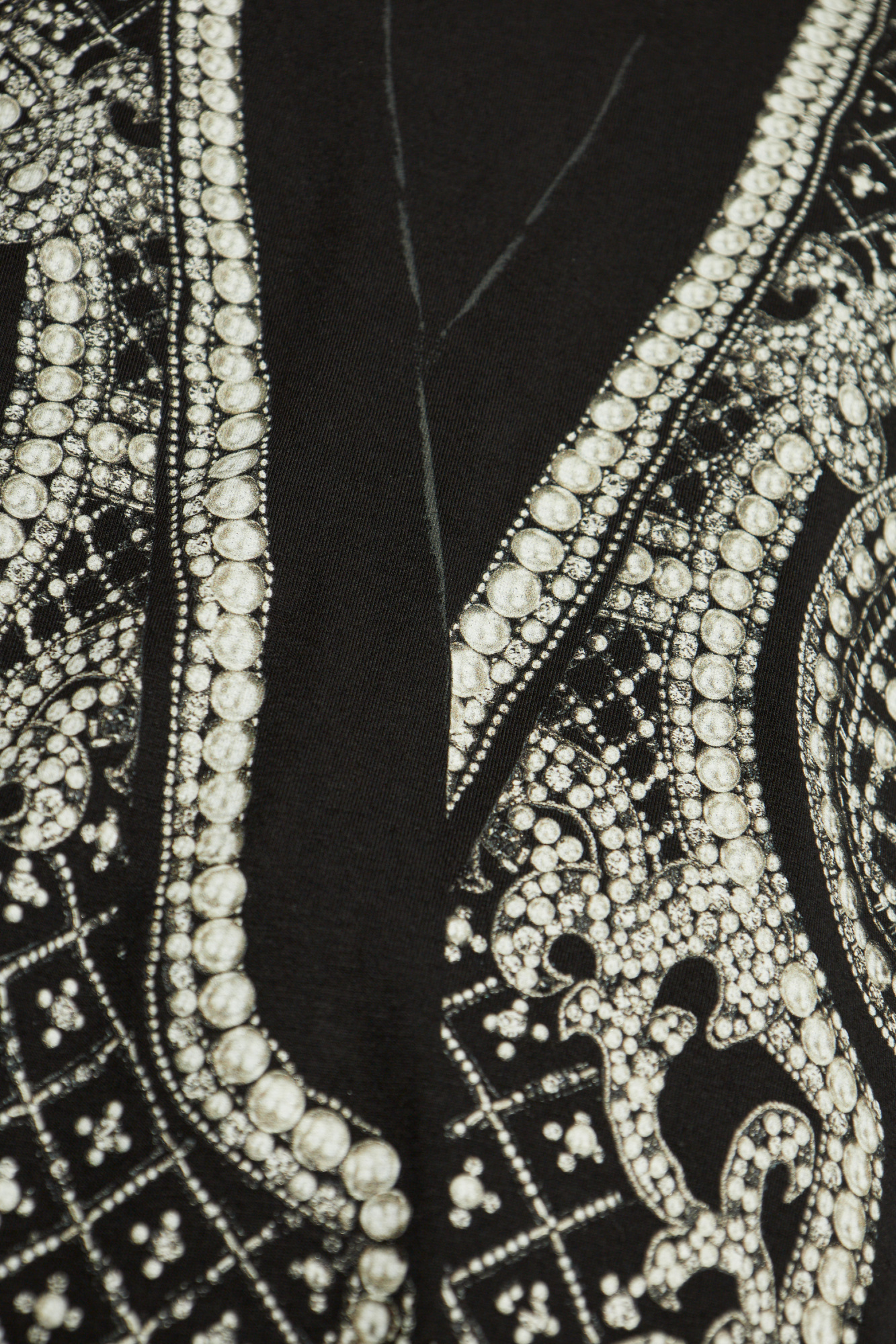 Balmain Oversized Printed T-shirt In Black