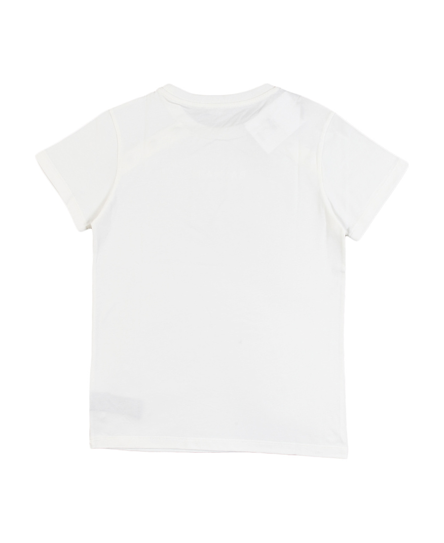 Balmain Ivory Cotton T-shirt In White