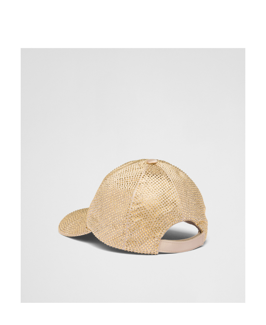 PRADA DUCHESSE BASEBALL CAP WITH CRYSTALS