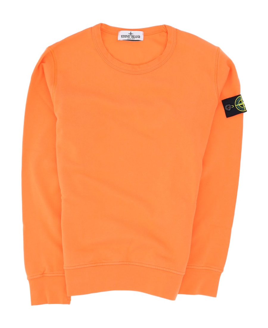 Stone Island Logo-patch Long-sleeve Sweatshirt In Red