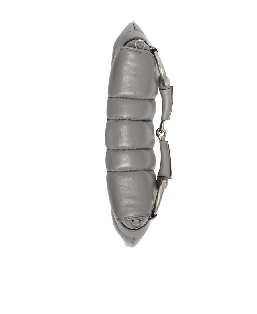 Gucci Medium Horsebit Chain Quilted Bag In Gray