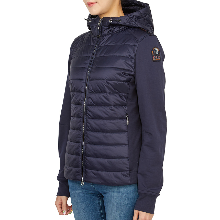 Parajumpers Long-sleeved Hooded Cotton-padded Suit In Black