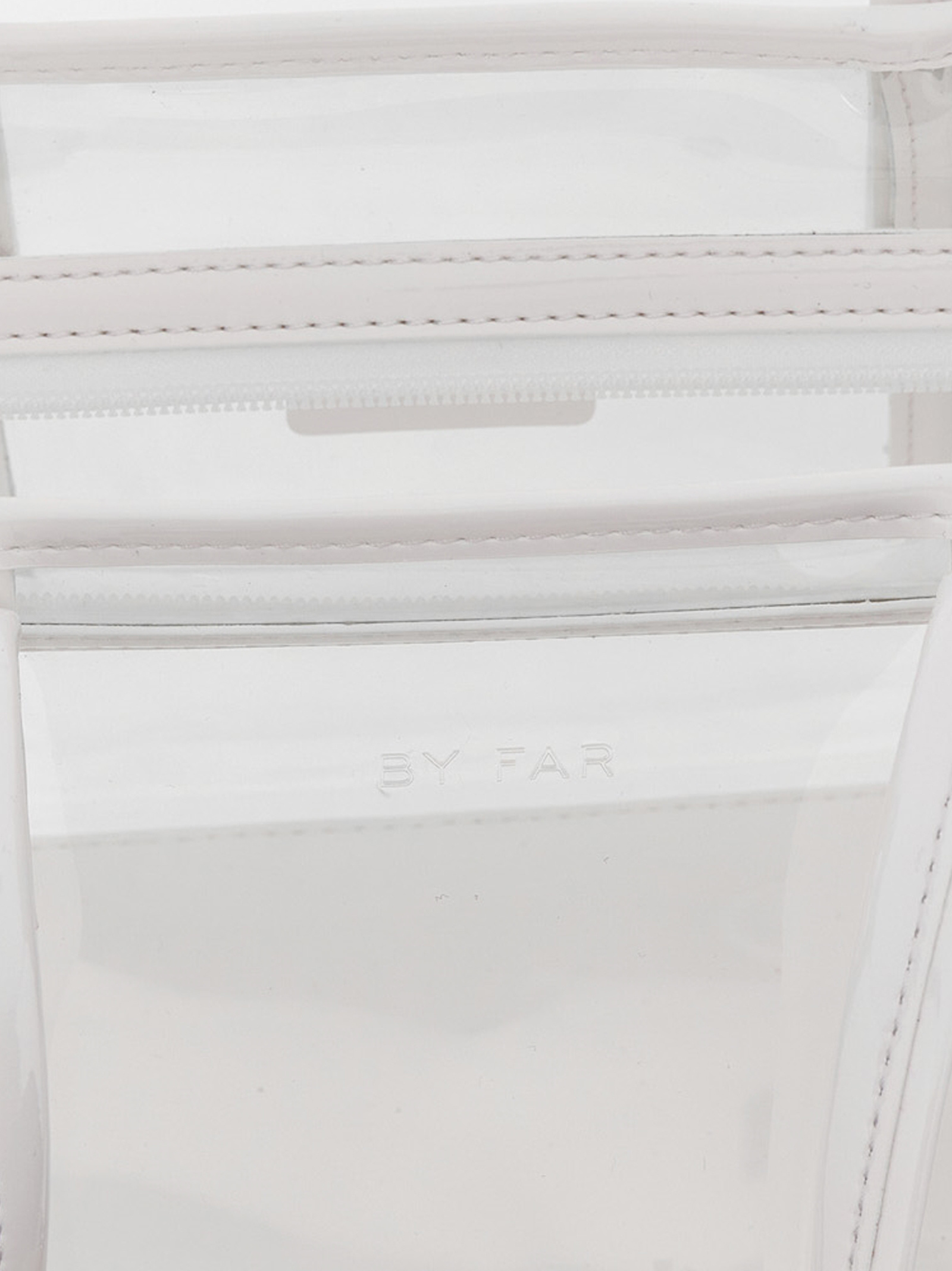 By Far Logo Shoulder Bag In White