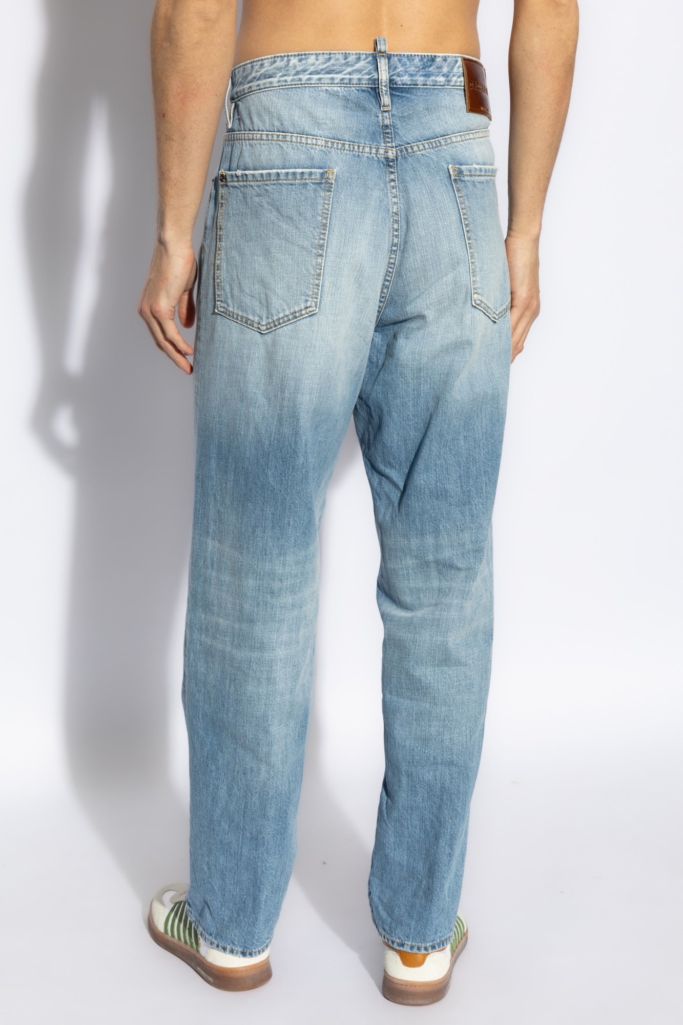 Dsquared2 Belt-loop Jeans In Blue