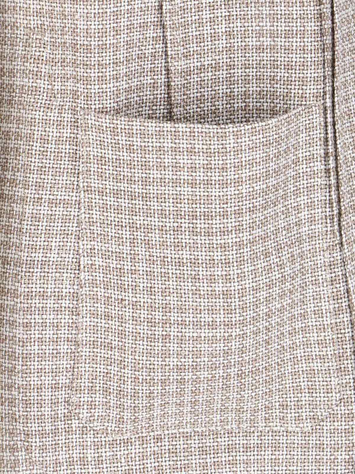Zegna Single-breasted Check Blazer In White