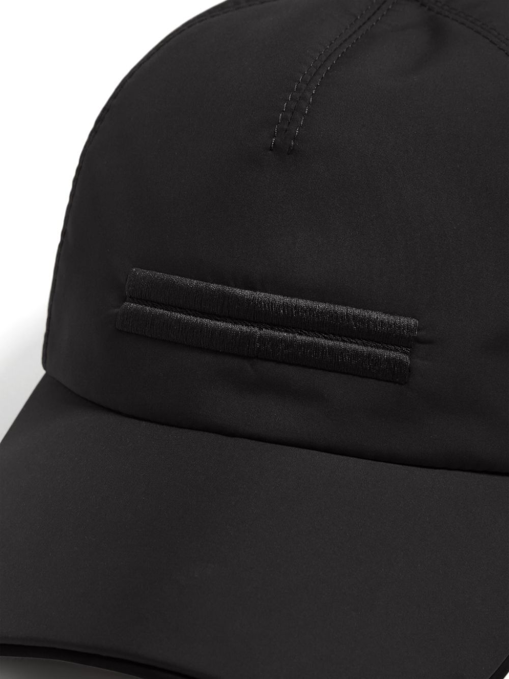 Zegna Logo Embroidered Baseball Cap In Black