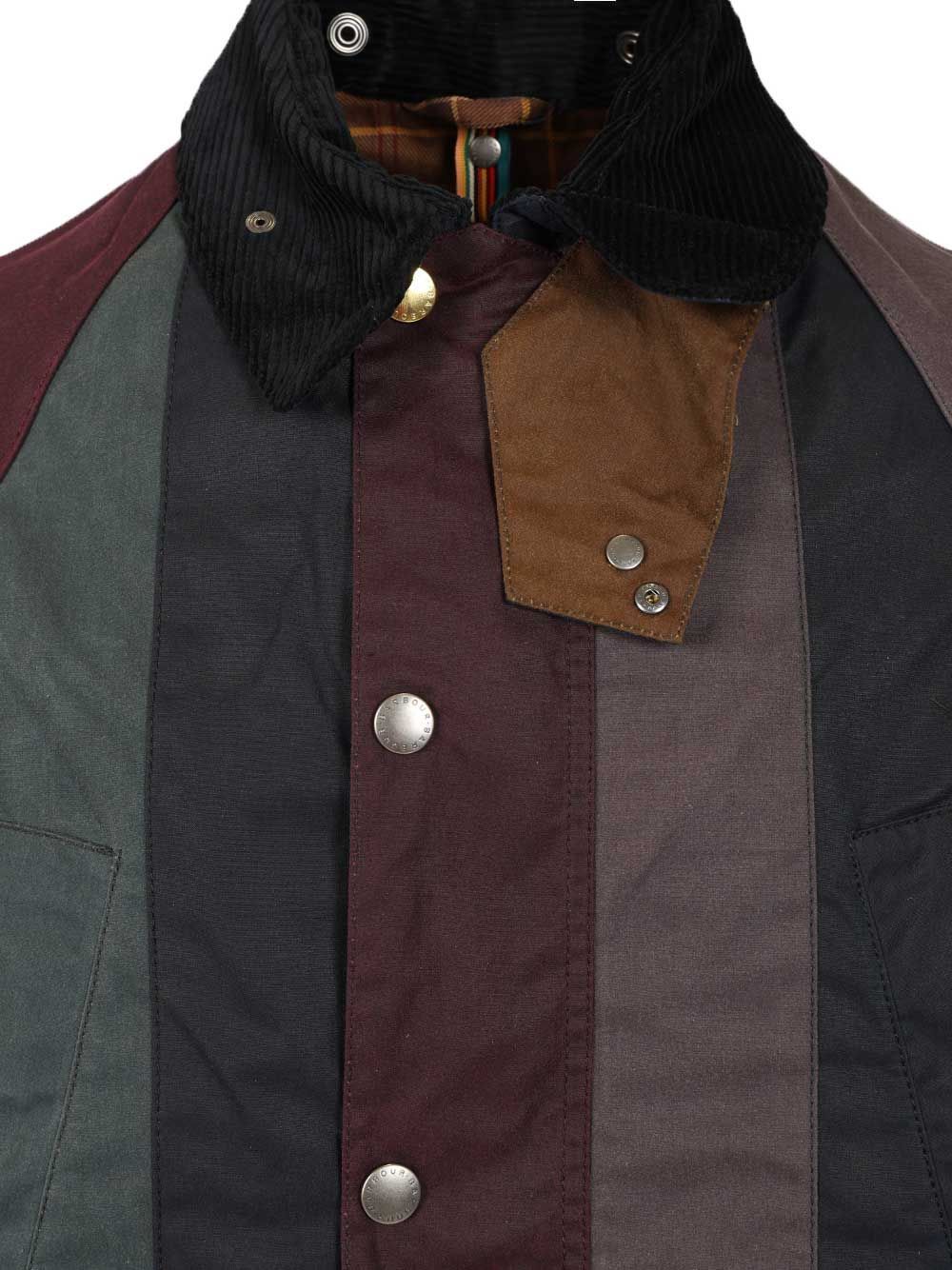 Barbour X Paul Smith Color-blocked Jacket In Multi