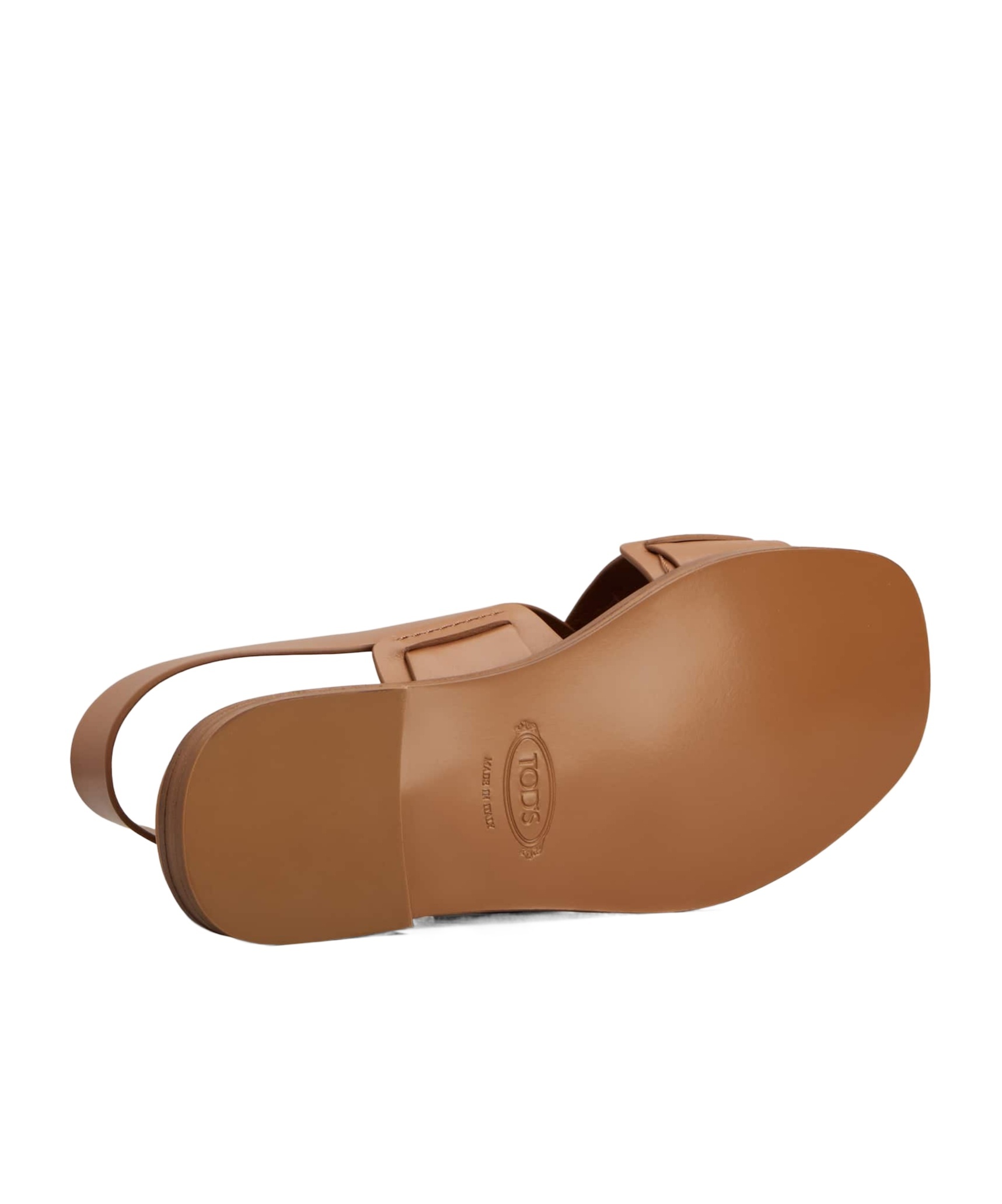 Tod's Half-heeled Flat Sandals In Brown