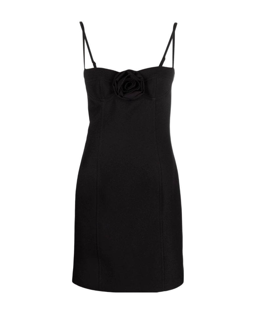 Shop Blumarine Mini Suspender Dress In Black