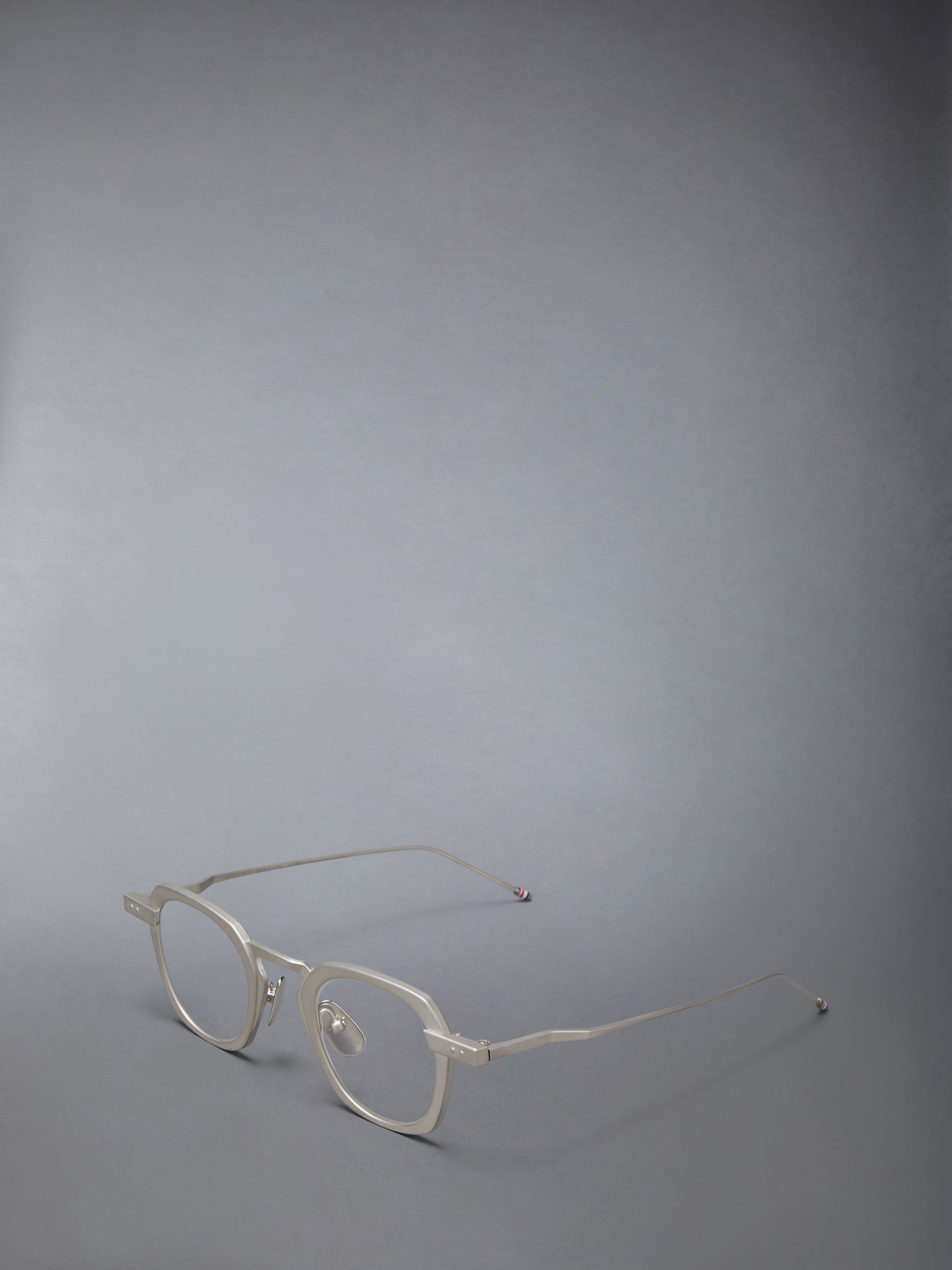 Thom Browne Square Flat Mirror In Gray