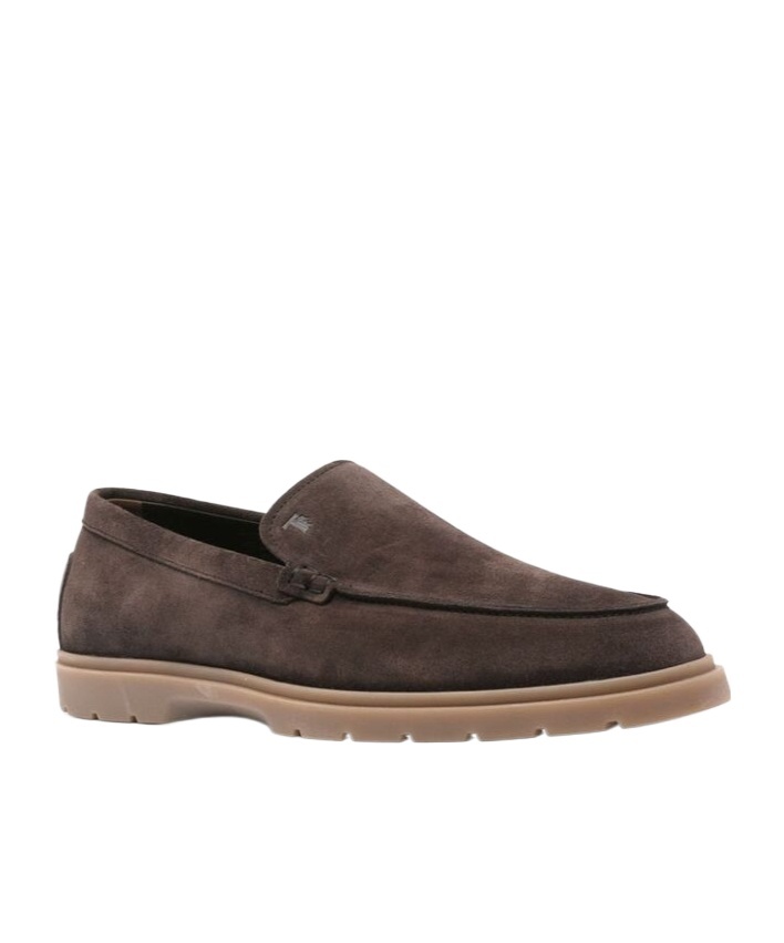 Shop Tod's Round-toe Slip-on Loafers In Black