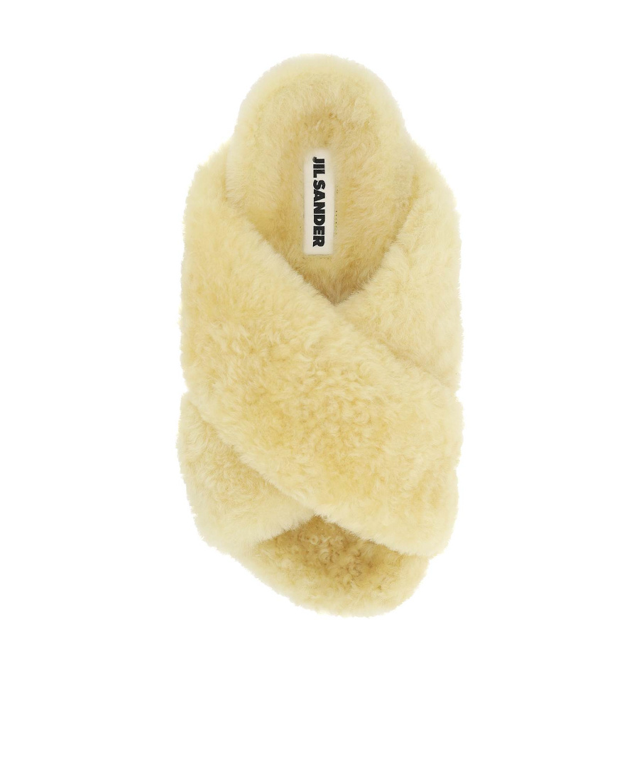 Jil Sander Off-white Oversized Wrapped Sandals In Yellow