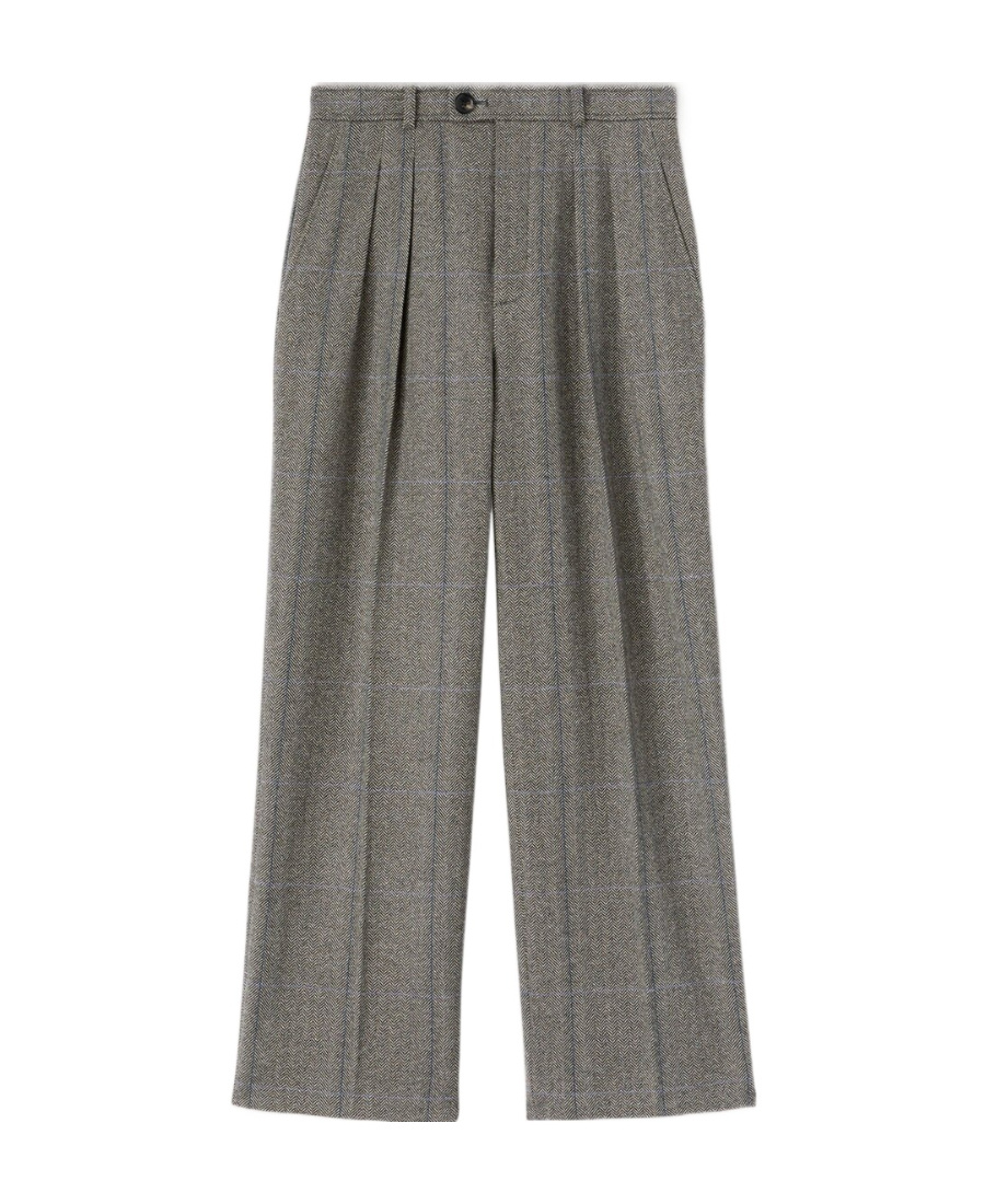 Loro Piana Barbed Straight-leg Trousers In Gray