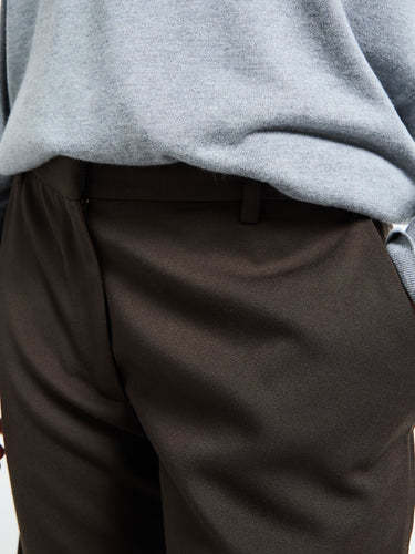 Acne Studios Casual Pants With Belt Loops In Brown
