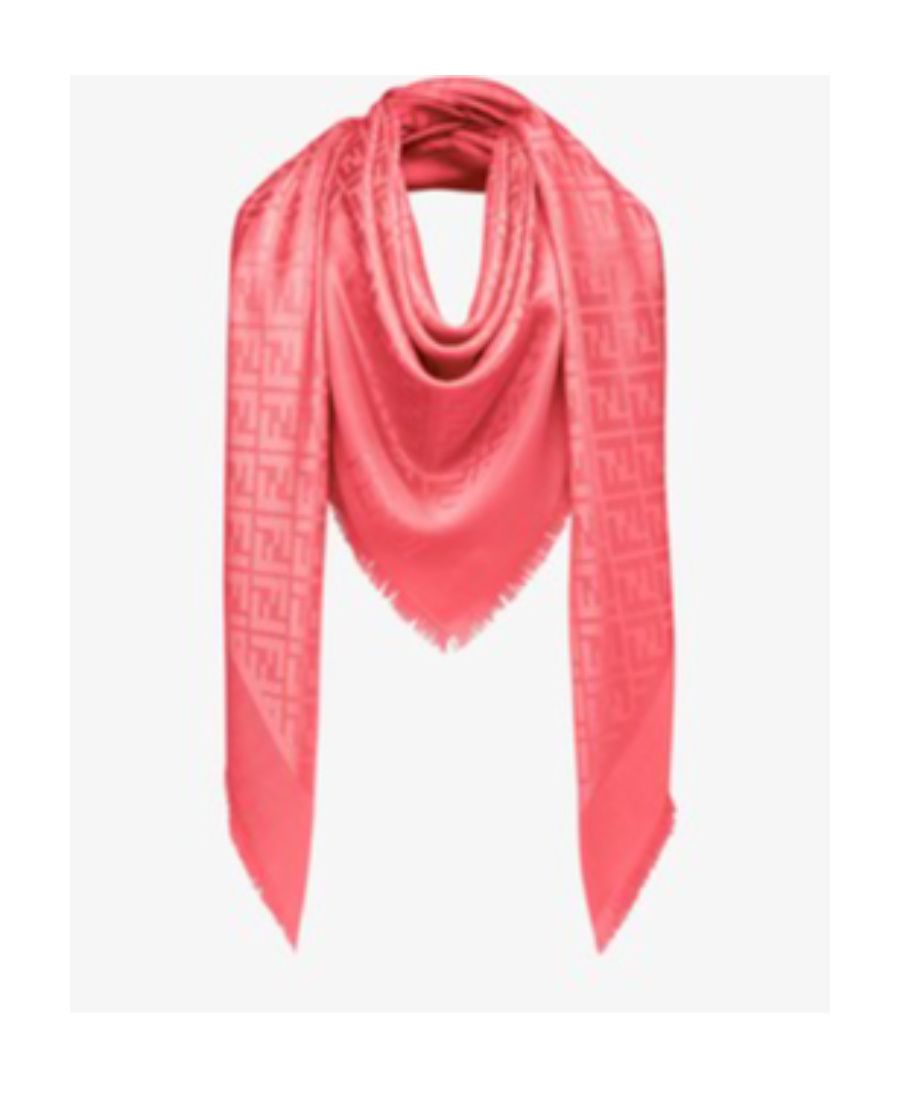 Fendi Logo Ff Shawl In Pink