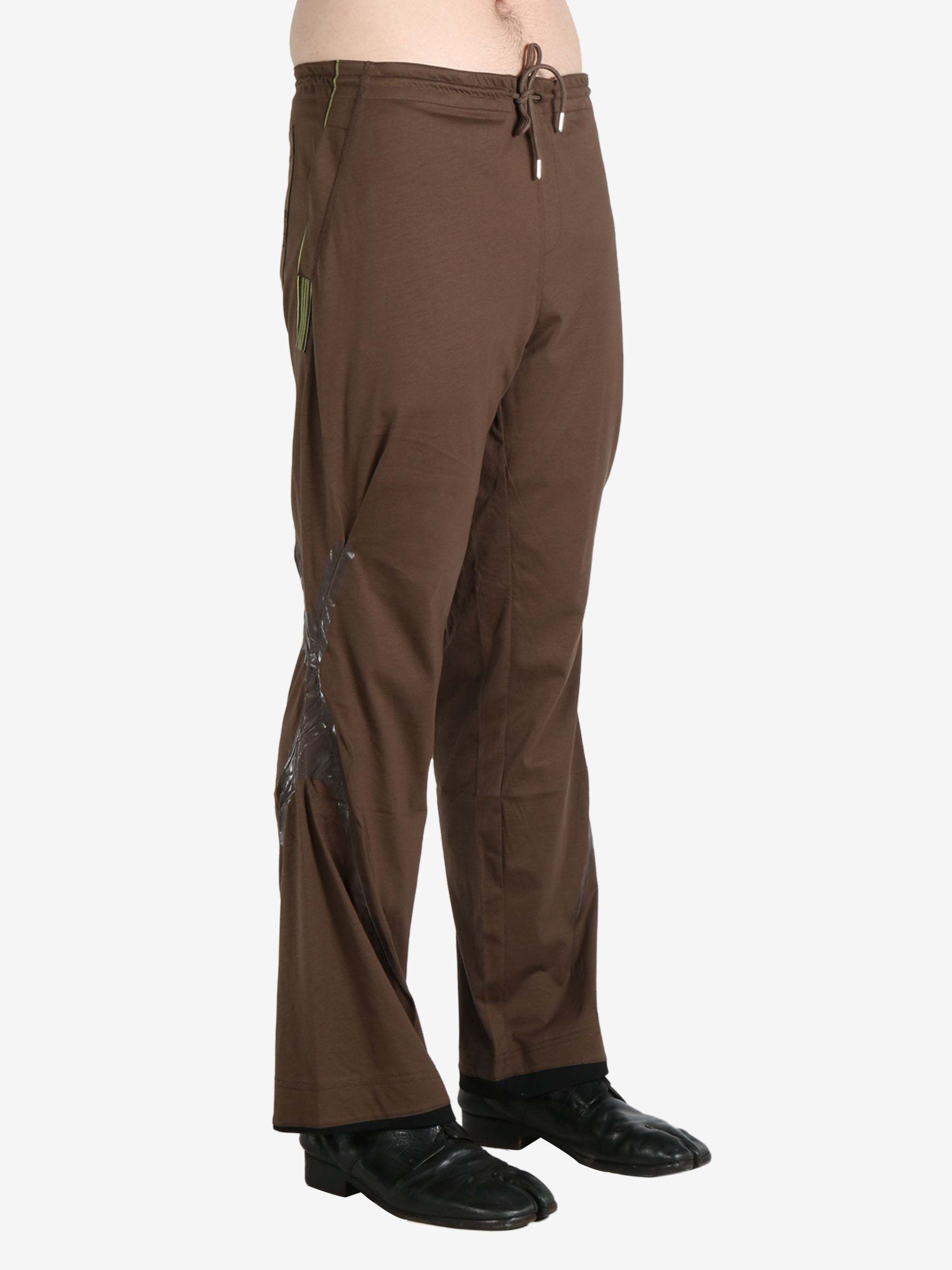 Kiko Kostadinov Jersey Trouser In Brown
