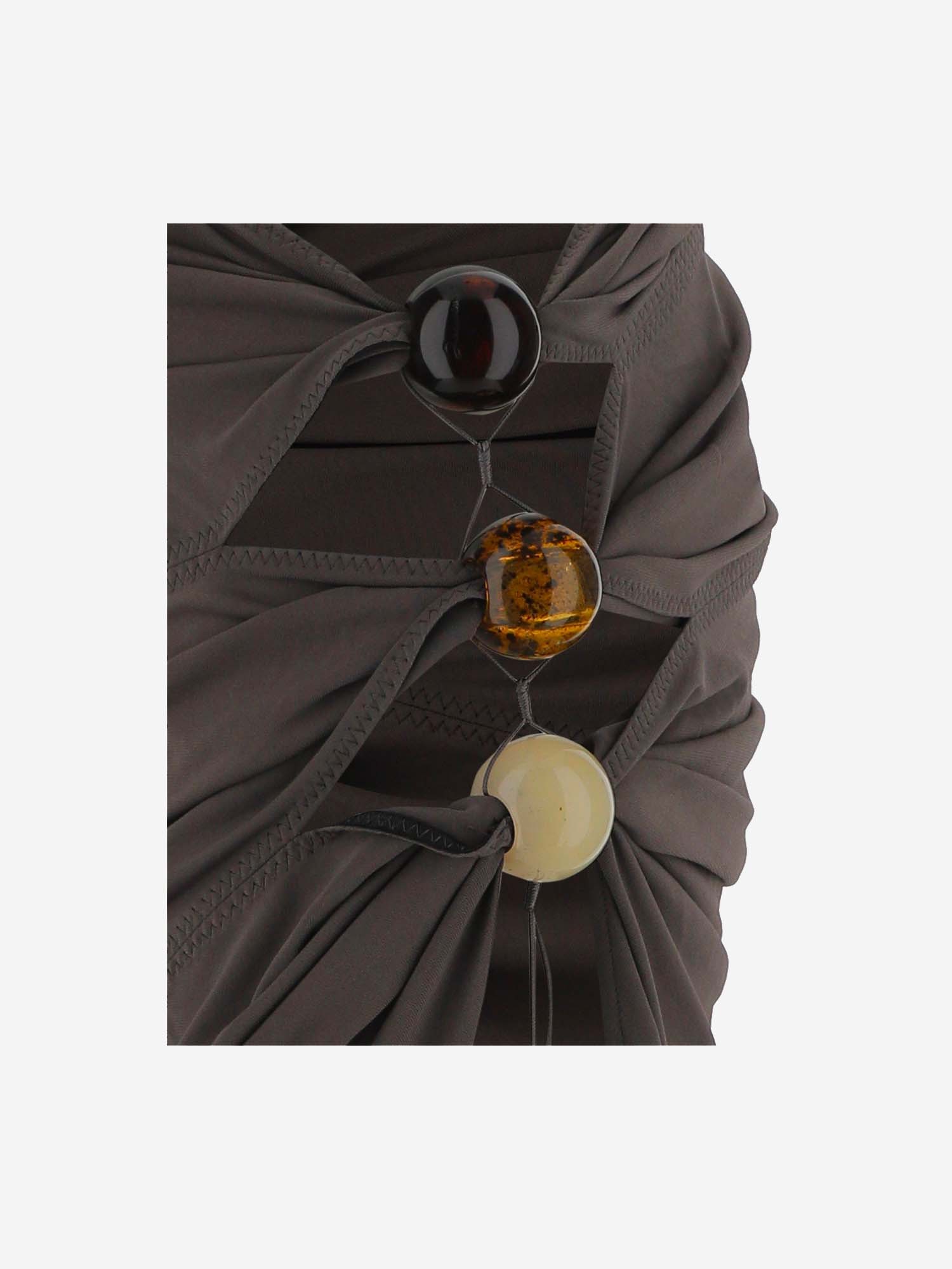 Jacquemus La Perola Cut-out Asymmetrical Skirt In Black