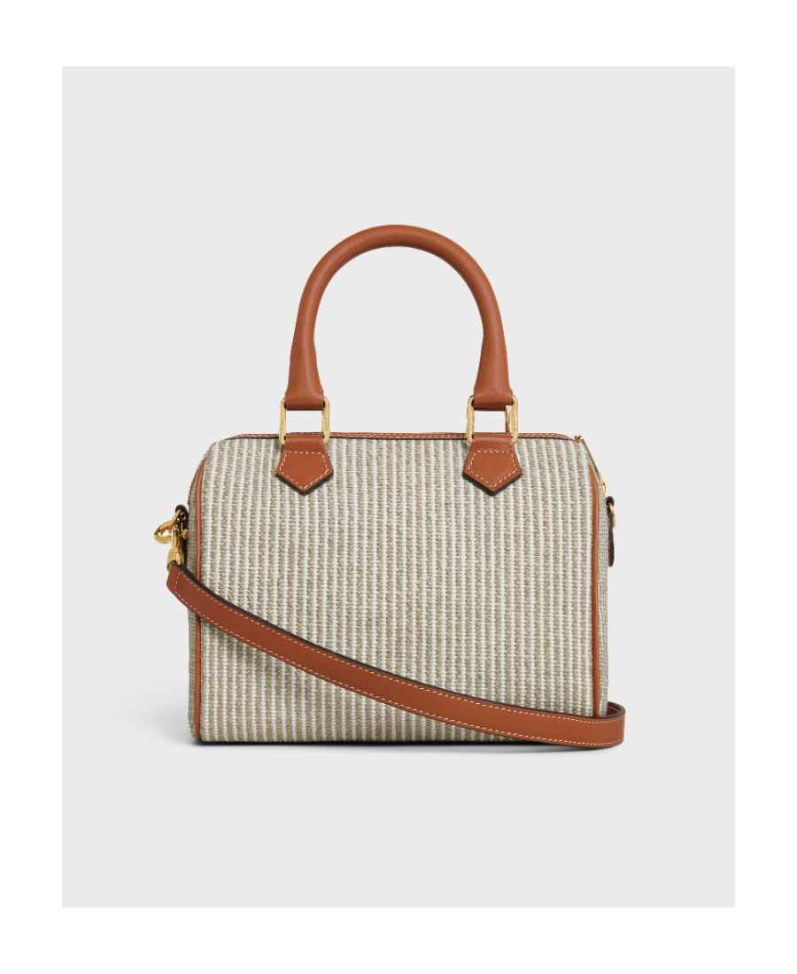 Celine Boston Cuir Triomphe Small Shoulder Bag In Nude