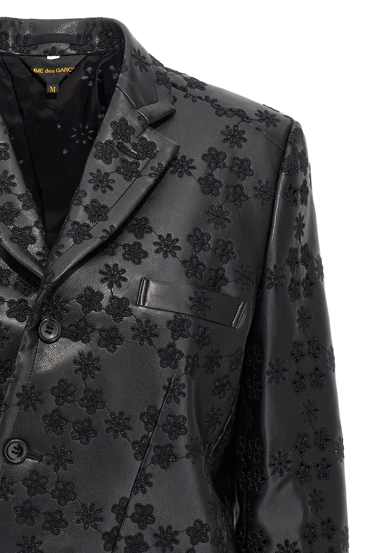 Shop Comme Des Garçons Asymmetric Blazer In Black