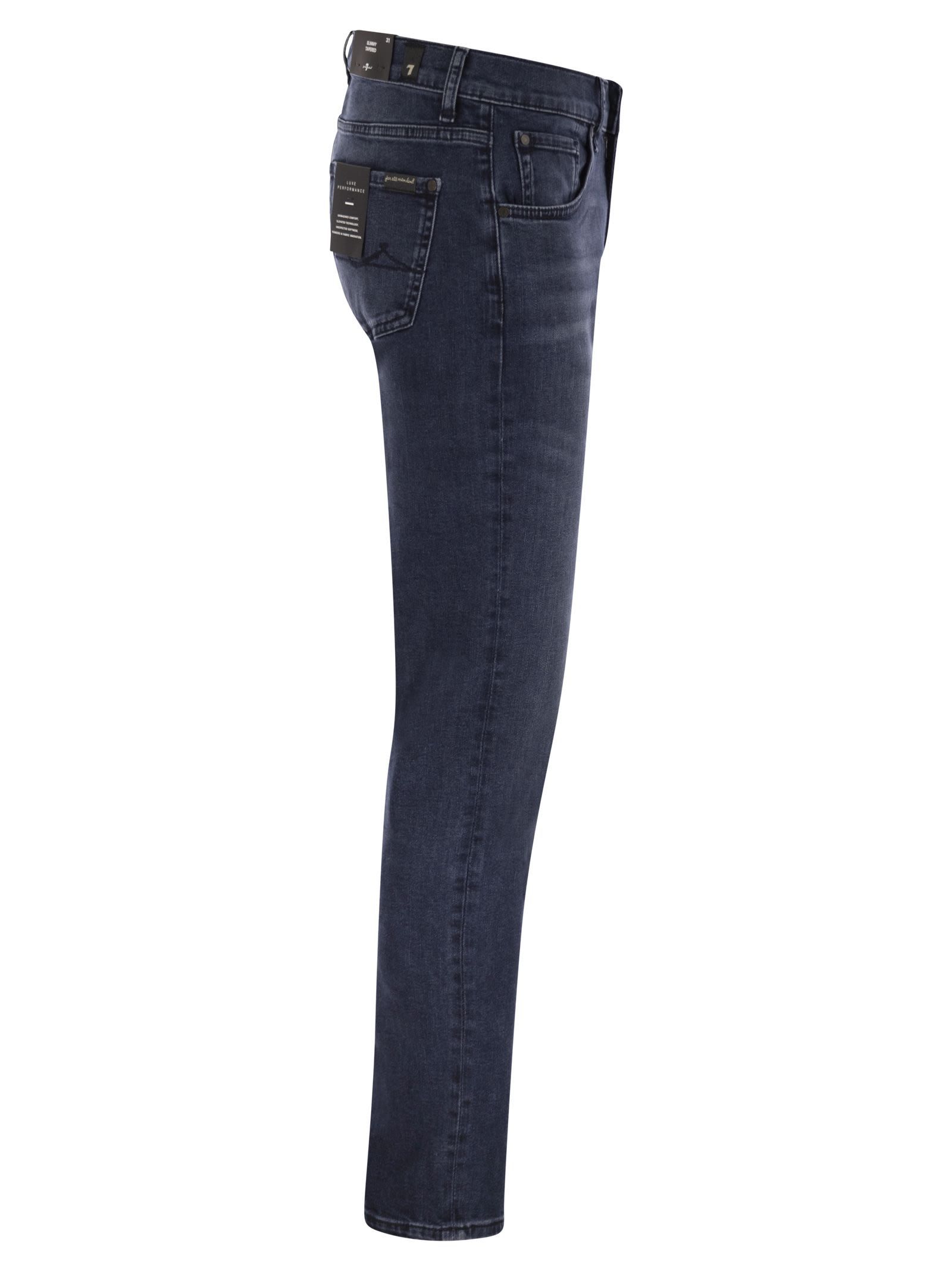 7 For All Mankind Mid-rise Skinny Jeans In Multi