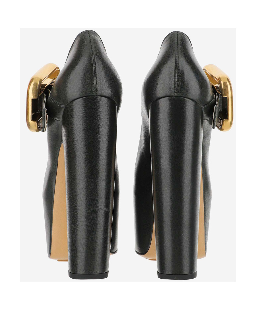 Bottega Veneta Logo High Heels In Black