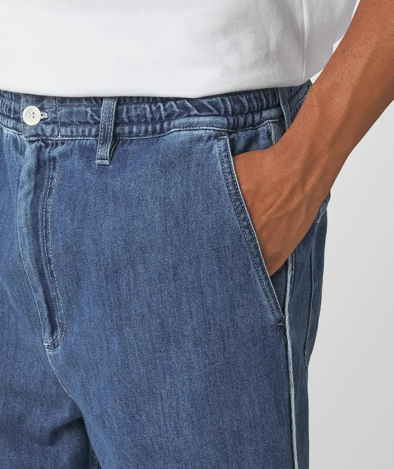 Marni Denim Cotton Shorts In Blue