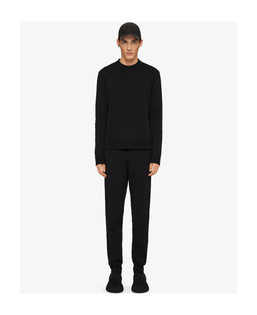 Givenchy 4g Jacquard Jogger Pants In Black