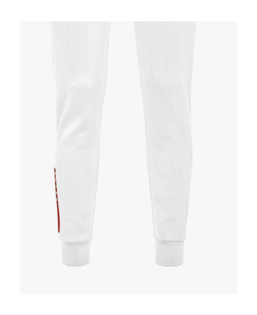 Prada Neoprene Pant With Elastic Waistband And Ribbed Cuffs In White