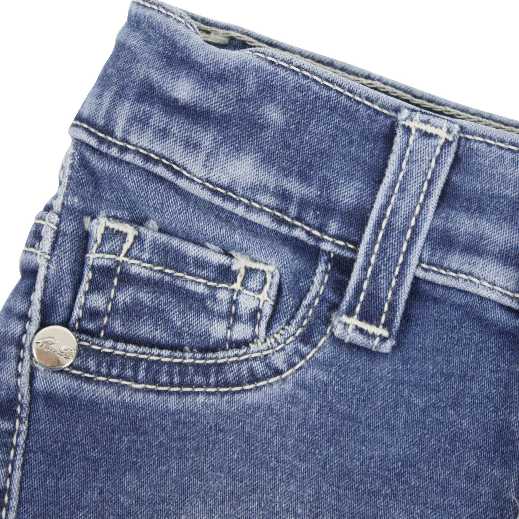 Miss Blumarine Denim Shorts In Blue