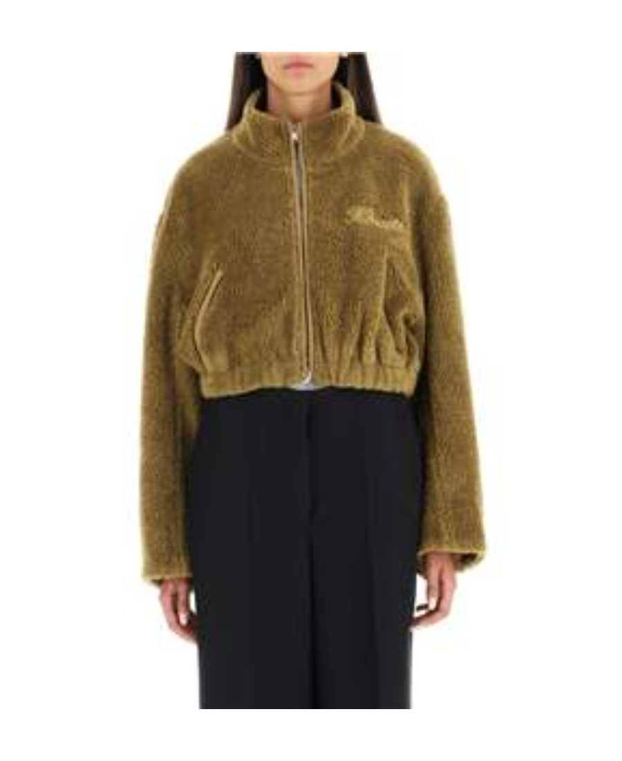 Khaite High-necked Casual Jacket In Green