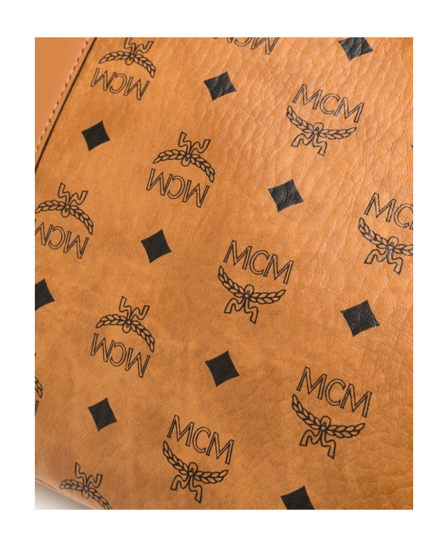Mcm Liz Large Reversible Visetos Shopper Tote Bag In Brown