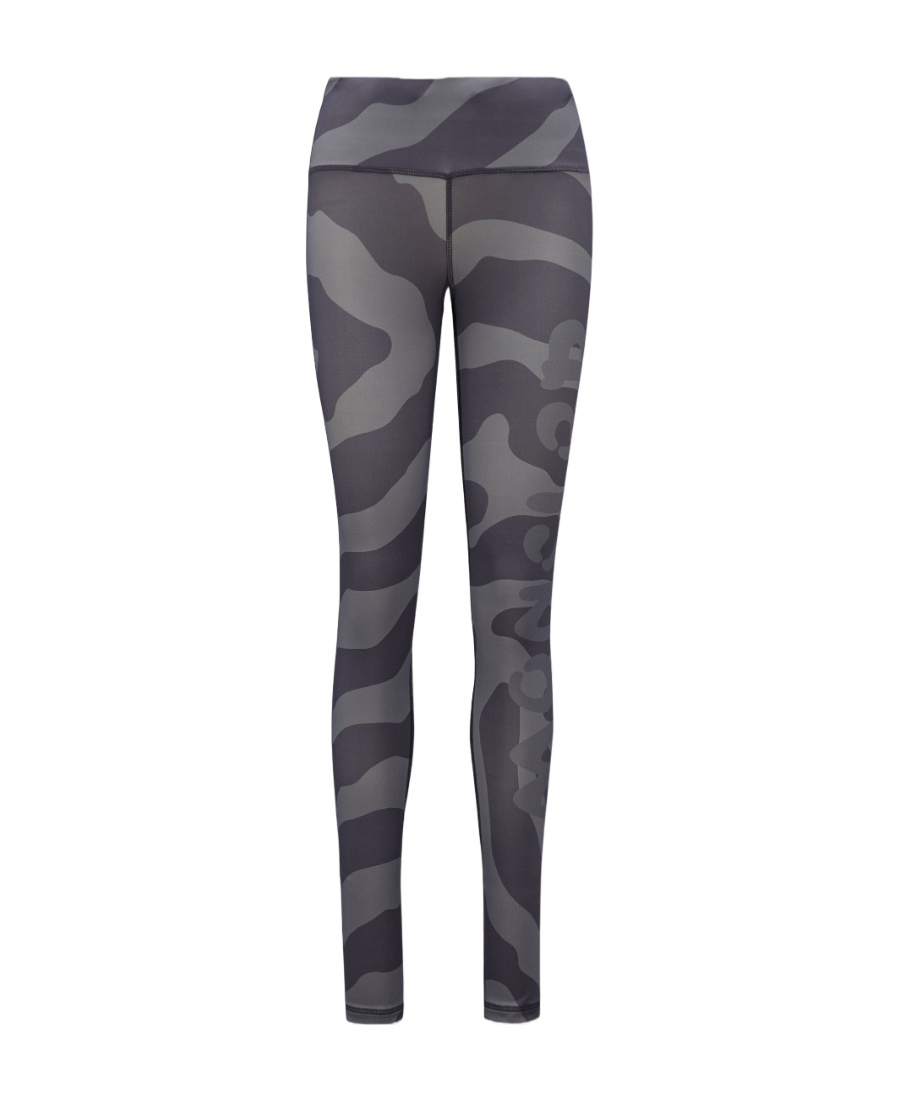 Moncler Printed Leggings In Gray