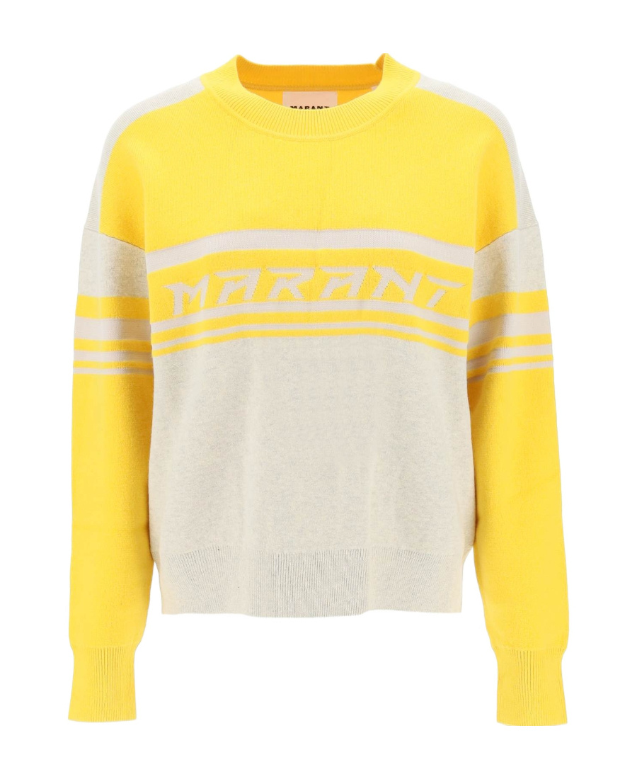 ISABEL MARANT ÉTOILE ISABEL MARANT ÉTOILE CALLIE LOGO INTARSIA CREWNECK JUMPER