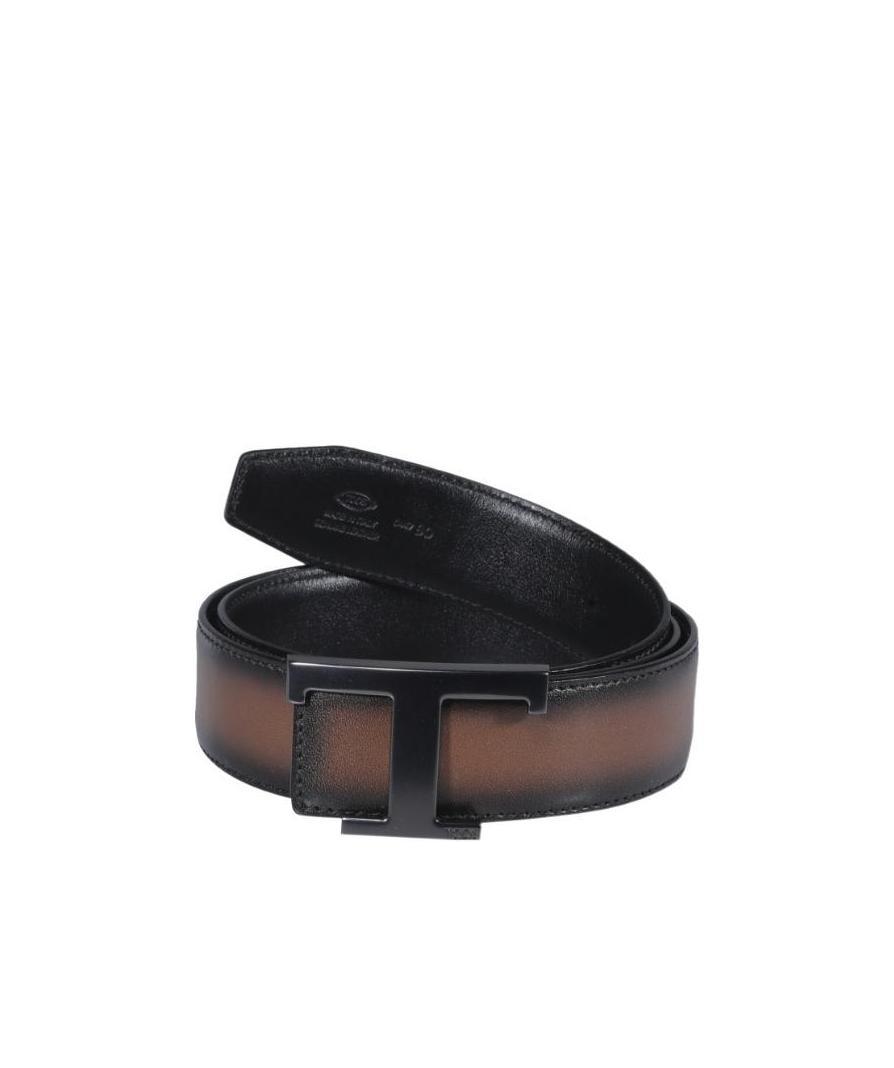 Tod's T Logo-buckle Belt In Black