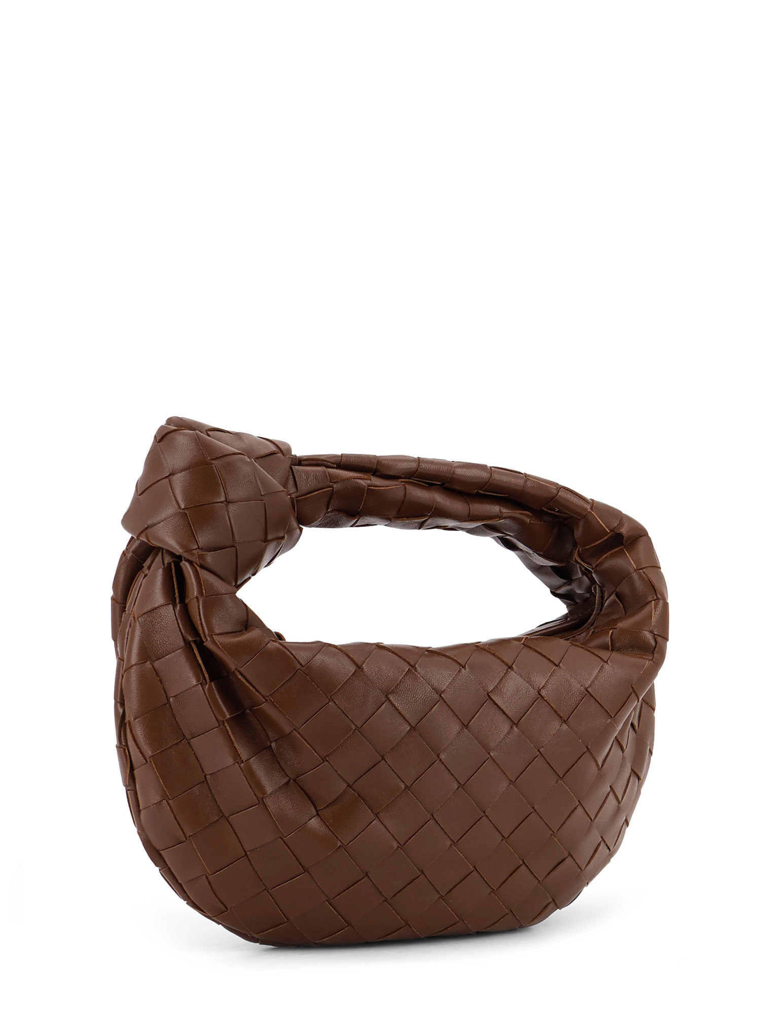 Bottega Veneta Woven Handbag In Brown