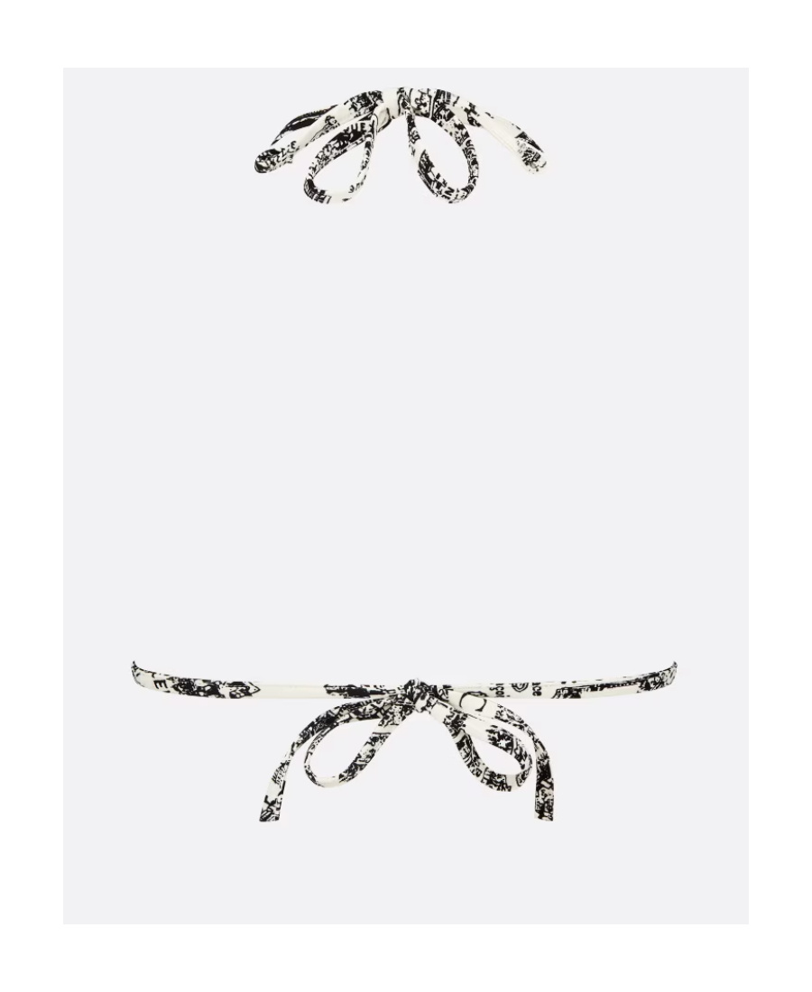 Shop Dior Bikini Top In White
