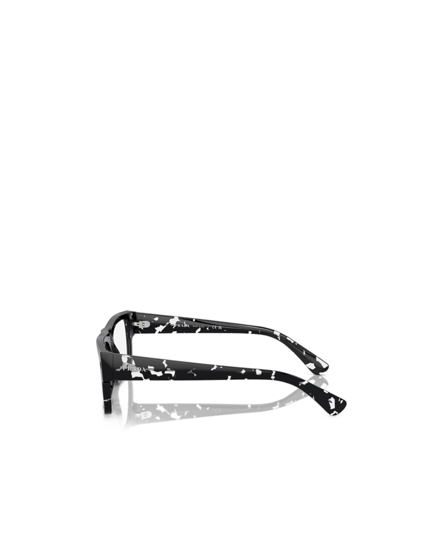 Prada Rectangular Frame Logo Flat Mirror In Black