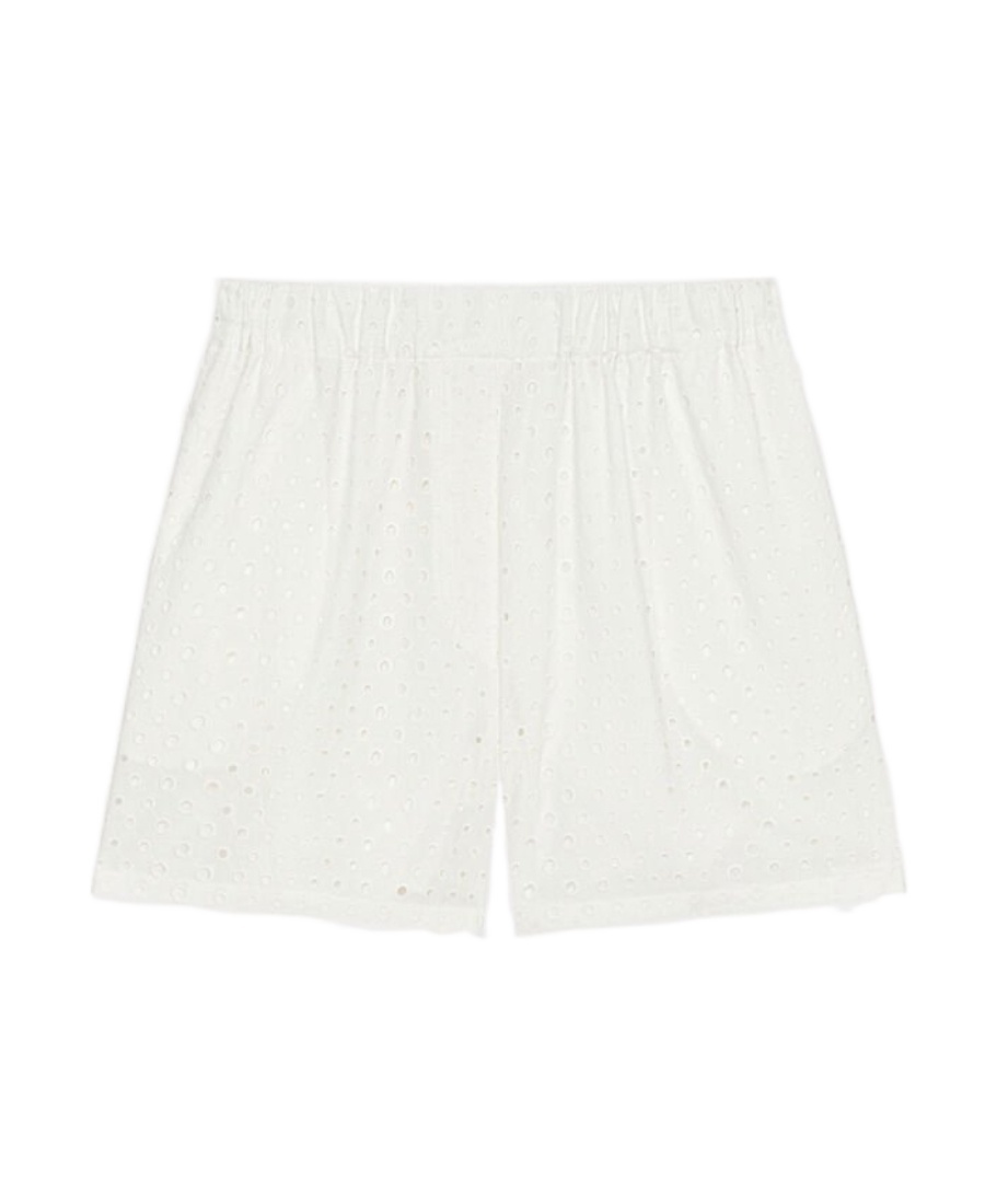Kenzo Elastic Waist Shorts In White