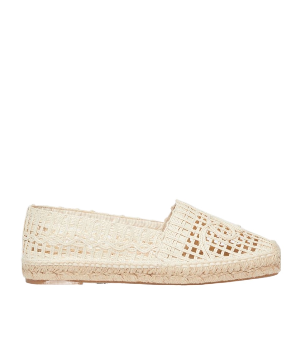 Weekend Max Mara Square Toe Espadrilles In Nude