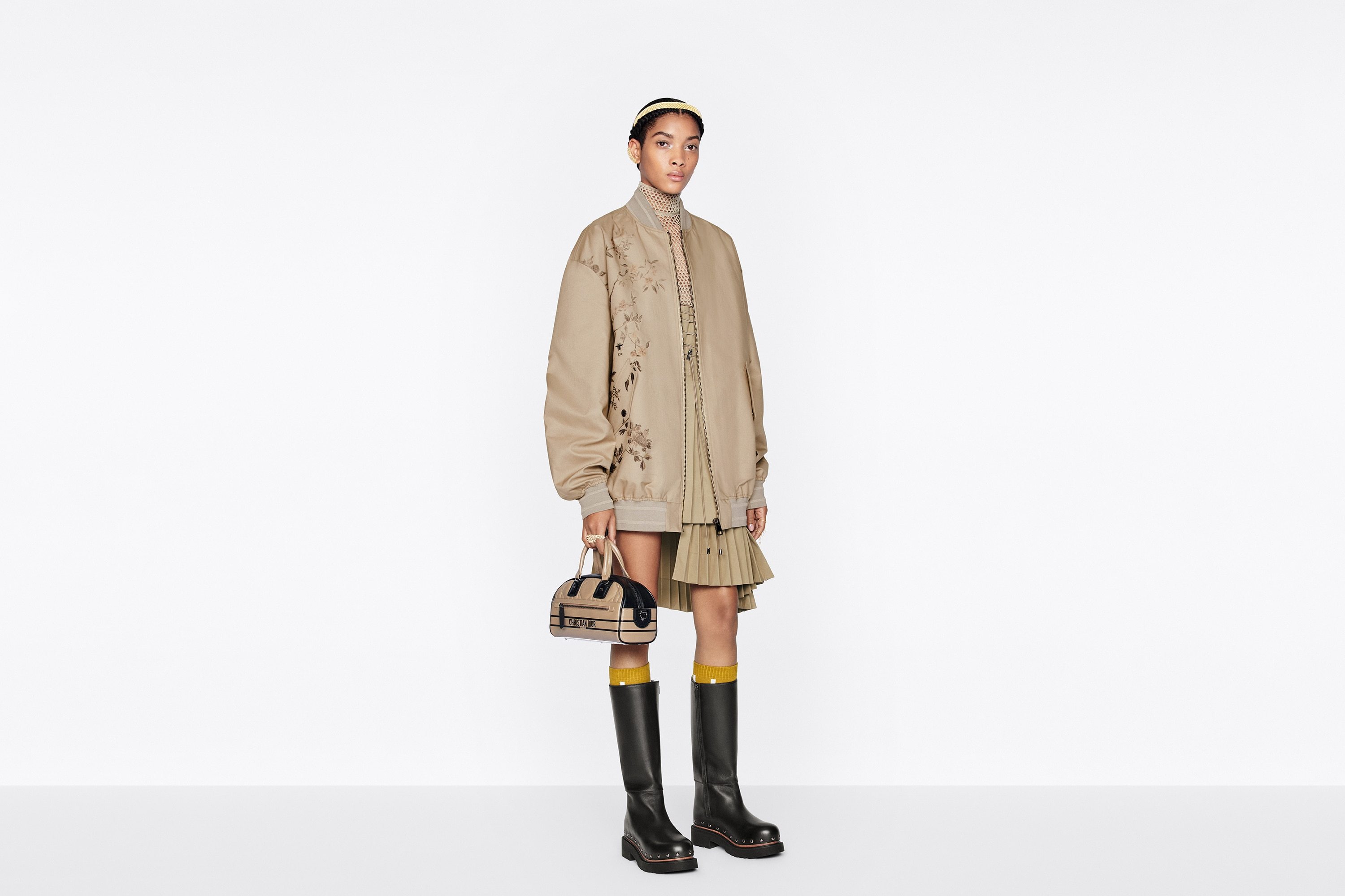 Dior Bomber Jacket In Nude