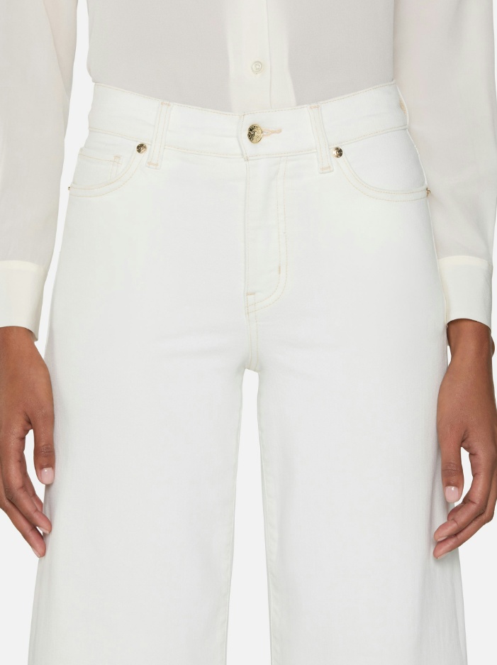 Shop Frame Le Palazzo Jeans In Au Natural Clean Raw After